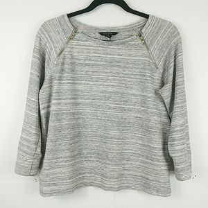 ⭐3/30 Banana Republic Marled Zipper Sweatshirt S